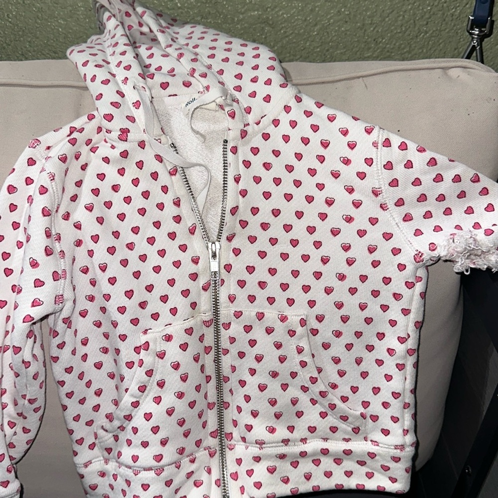 Roller rabbit heart zip up